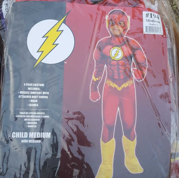 The Flash child deluxe costume new - Picture 7 of 11